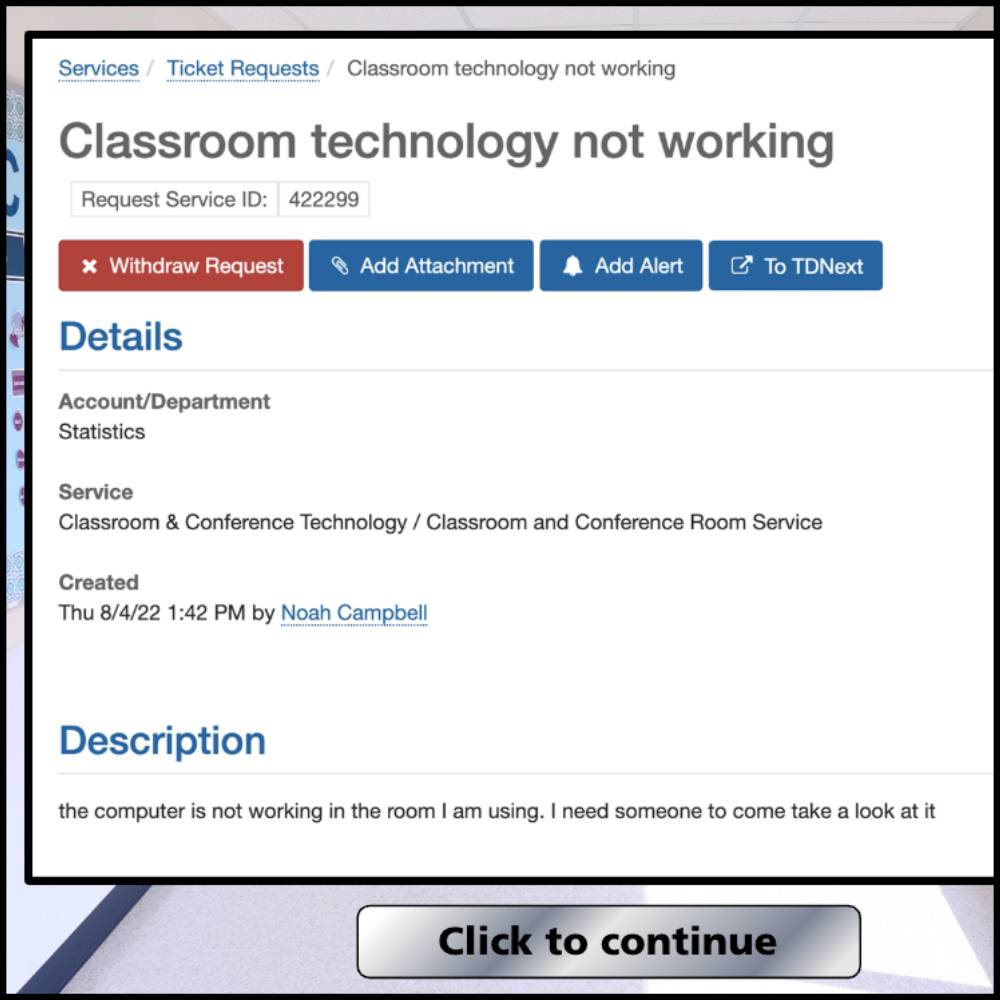 IT Services Classroom Training Module